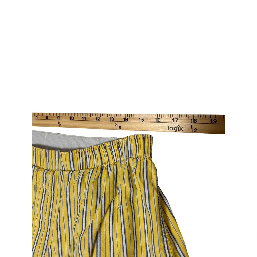 Polo Ralph Lauren Men Yellow Cotton Striped Boxer Lounge Shorts L Preppy Classic
